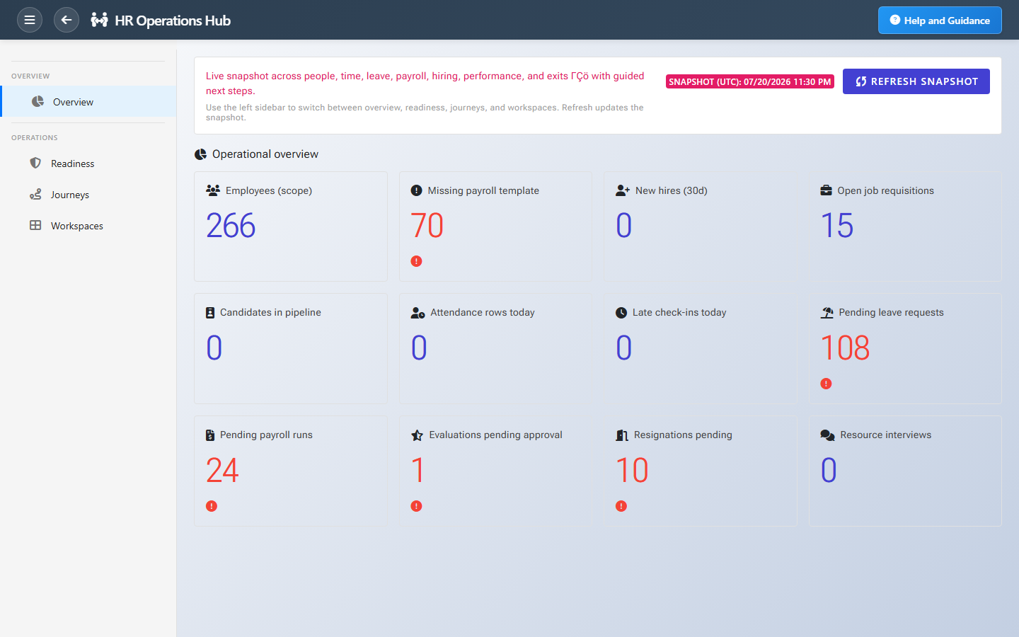 HR Operations Hub